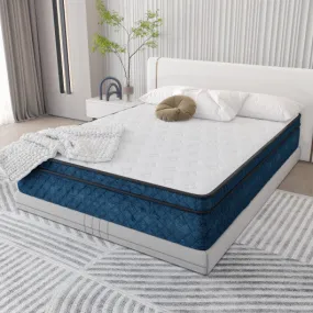 12 Inch Gel Memory Foam Mattress Medium Firm Individually Pocket Spring-Full Size