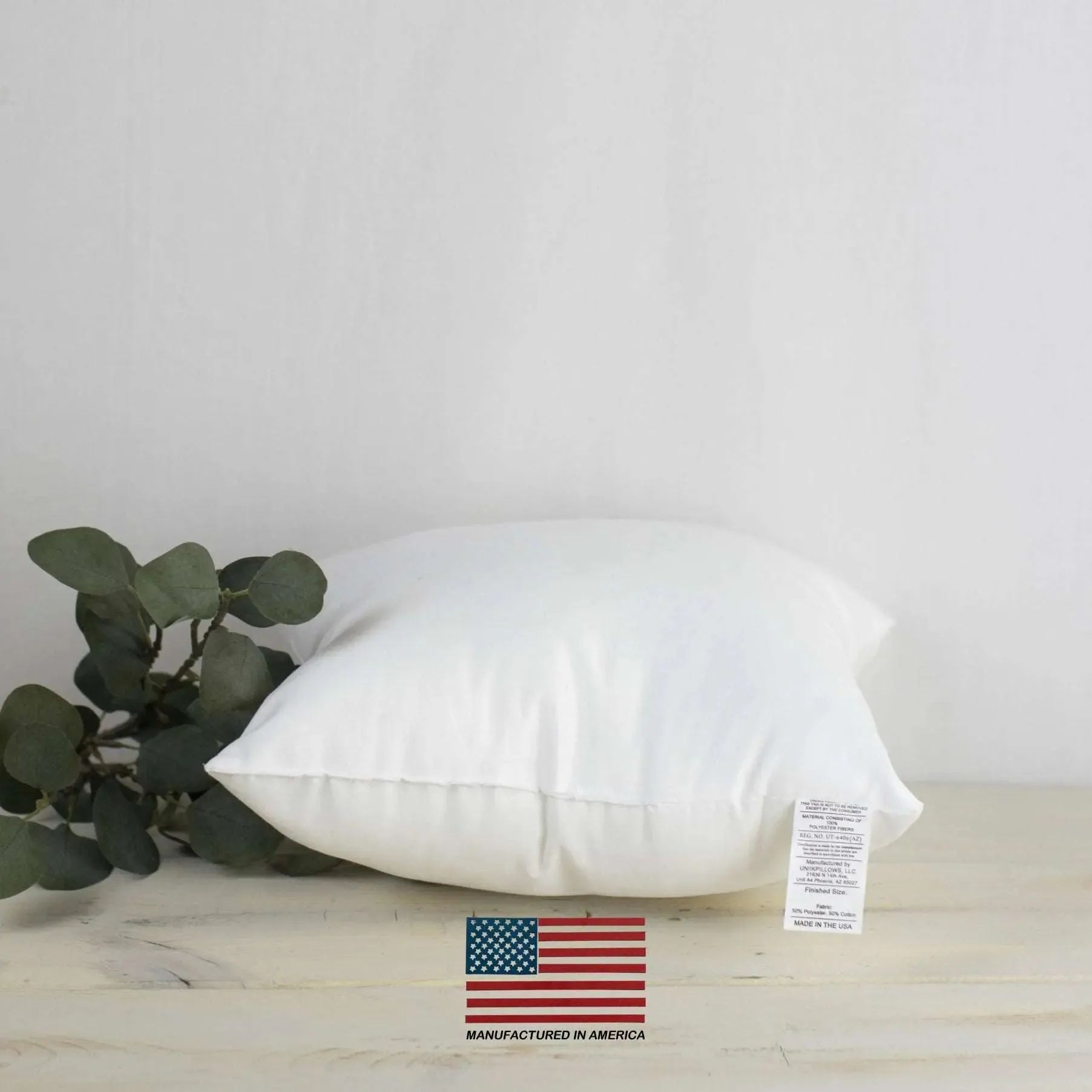 27x27 | Indoor Outdoor Hypoallergenic Polyester Pillow Insert | Quality Insert | Pillow Inners | Throw Pillow Insert | Square Pillow Inserts