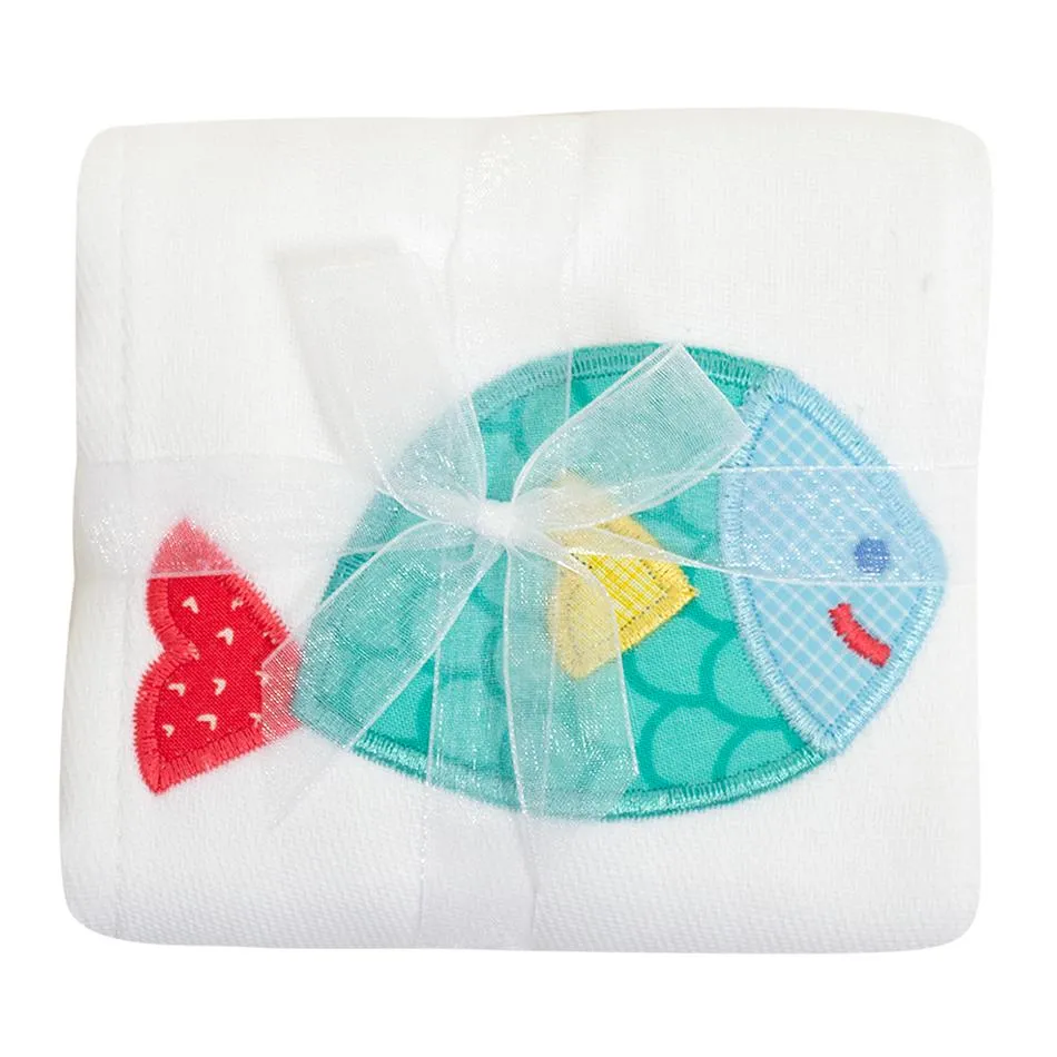 3 Marthas Applique  Burp Pad