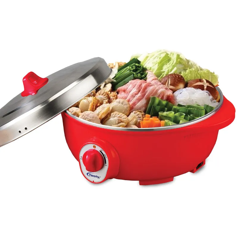 3.5L Electric Wok & Steamboat with 304 S/Steel Inner Pot (PPEC811)