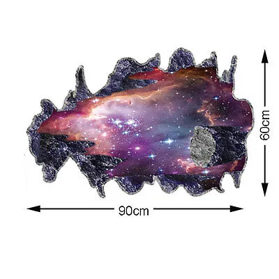 3D Removable Galaxy Wall Decal