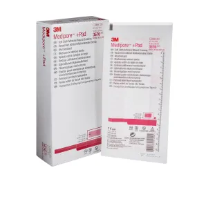 3M™ Medipore™   Pad Soft Cloth Adhesive Dressing, 3½ x 8 Inch, 1 Box of 25