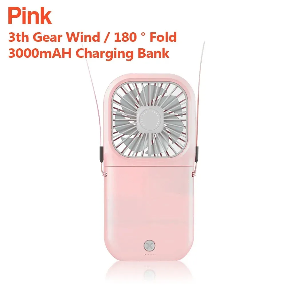 4 Speed Adjustable USB Rechargeable Portable Mini Fan