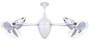 48" Ceiling Fan from the Ar Ruthiane Collection in Gloss White Finish by Matthews Fan Company