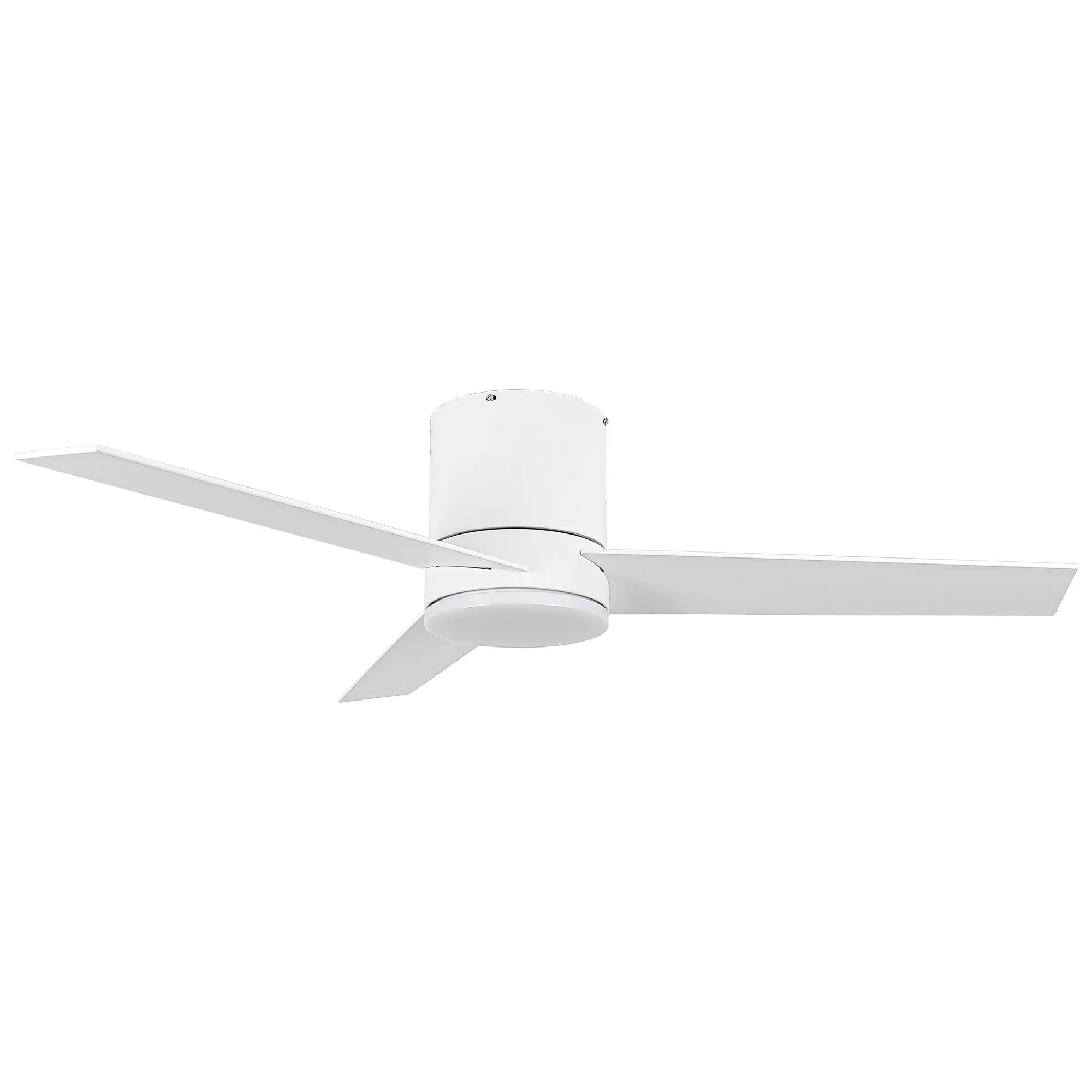 48" Flush Mount Ceiling Fan 3 Blades with LED Lighting and Remote Control