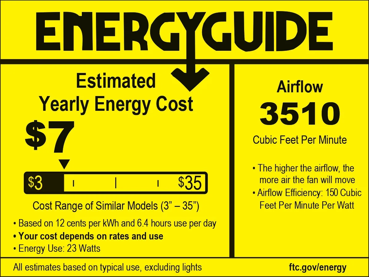 52" Vaczon Ceiling Fan with LED Light and Remote Control