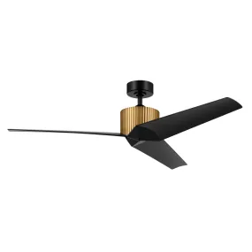 56"Ceiling Fan from the Almere Collection in Natural Brass Finish by Kichler