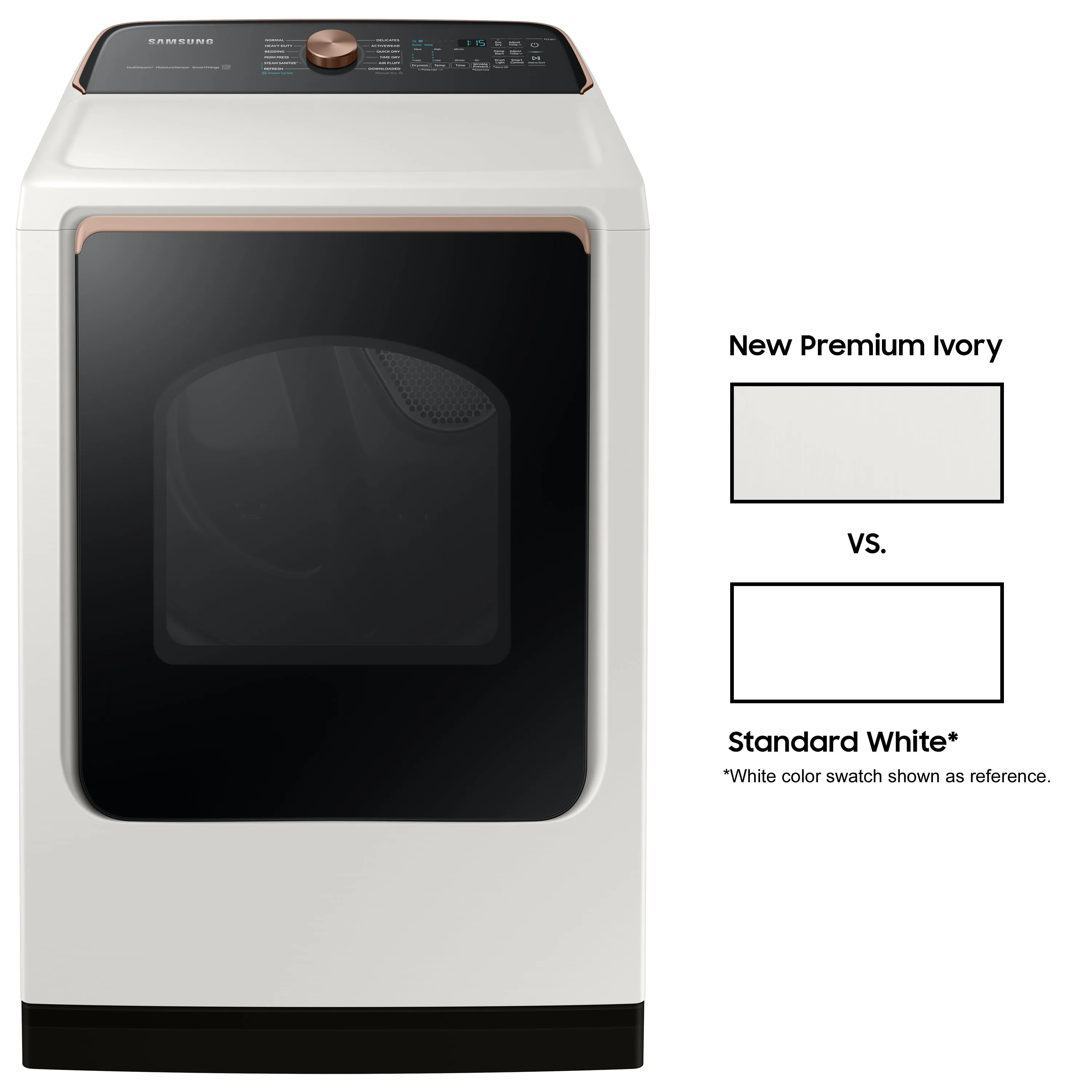 7.4 cu. ft. Smart Electric Dryer with Steam Sanitize  in Ivory - (DVE55A7300E)