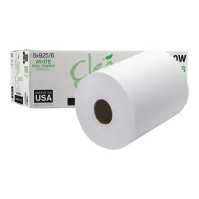 925' Cleá Premium Hand Towel Roll, White (6/cs)