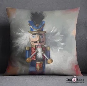 Abstract Nutcracker Holiday Pillow