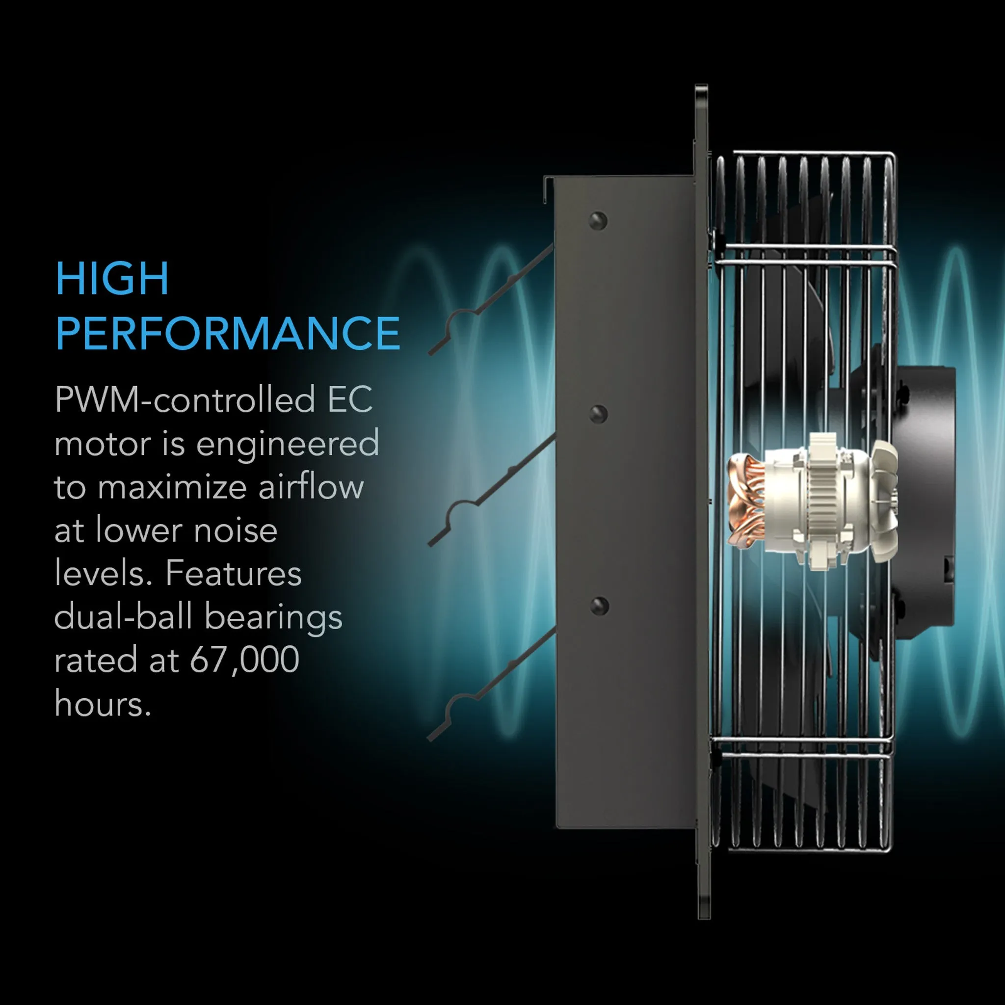 AC Infinity AIRLIFT T16, Shutter Exhaust Ventilation Fan 16”, Temperature Humidity Controller