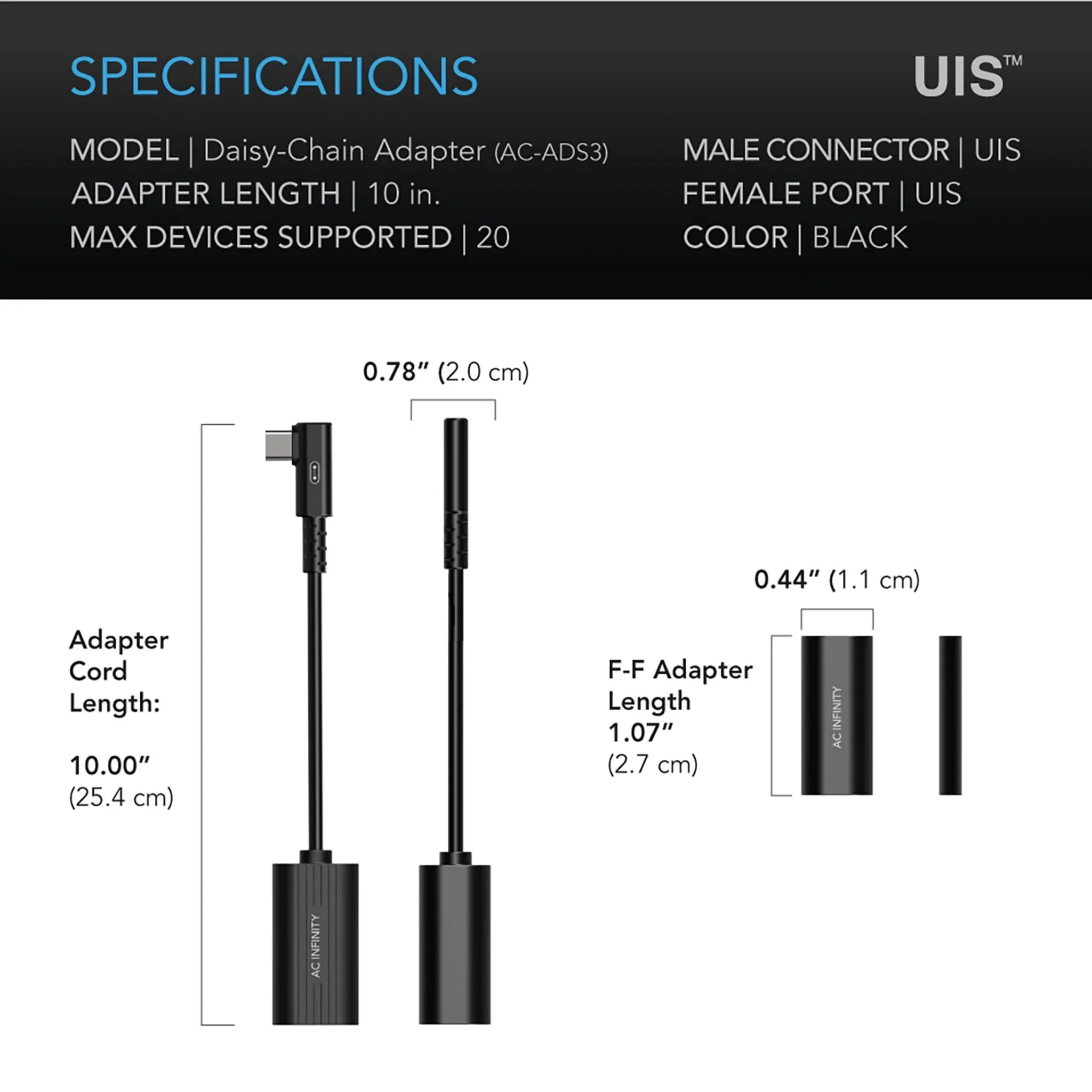 AC Infinity UIS Daisy Chain (AC-ADS3)