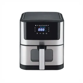 Air Fryer, 6.0 Litre Digital Controls, 7 Pre Set Menu Timer, Temperature Control, 1500W -Black & Silver (3043 DSS)