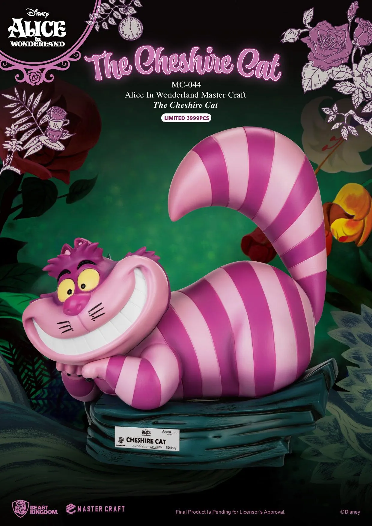 Alice in Wonderland - Cheshire Cat Statue