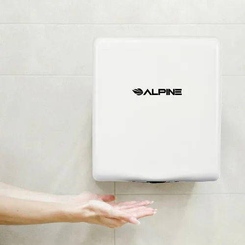 ALPINE® 405-10-WHI WILLOW™ ADA Compliant White Stainless Steel High-Speed Hand Dryer