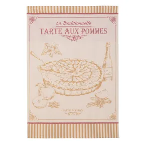 Apple Tart (Tarte aux Pommes) French Jacquard Cotton Dish Towel by Coucke