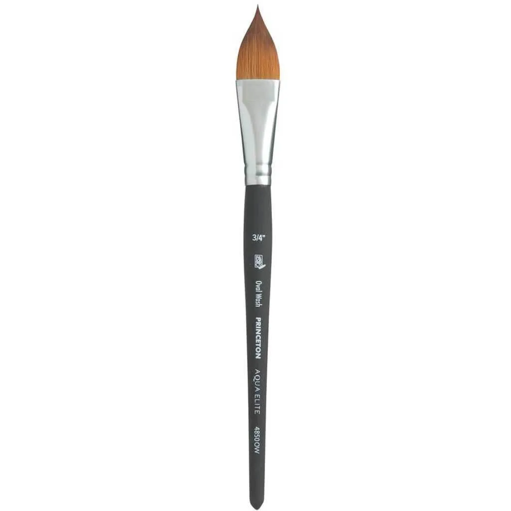 Aqua Elite Synthetic Kolinsky Sable Watercolor Brushes Oval Wash