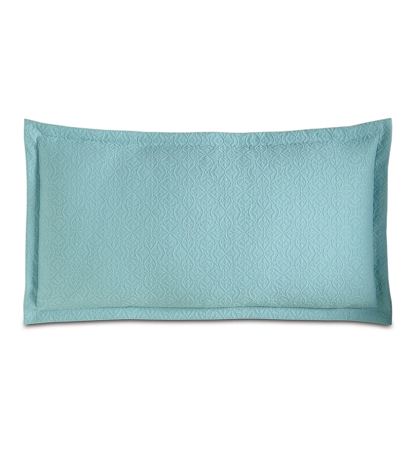 Aqua Matelassé King Sham 21x37