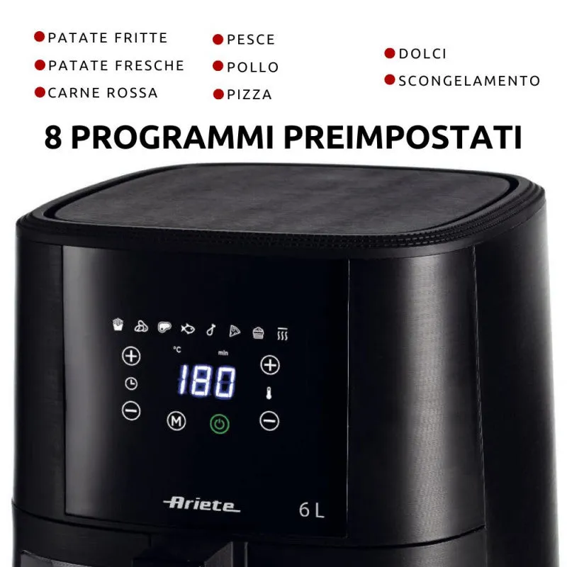 Ariete, Air Fryer 6 Liters , Window Door Basket, 1300W