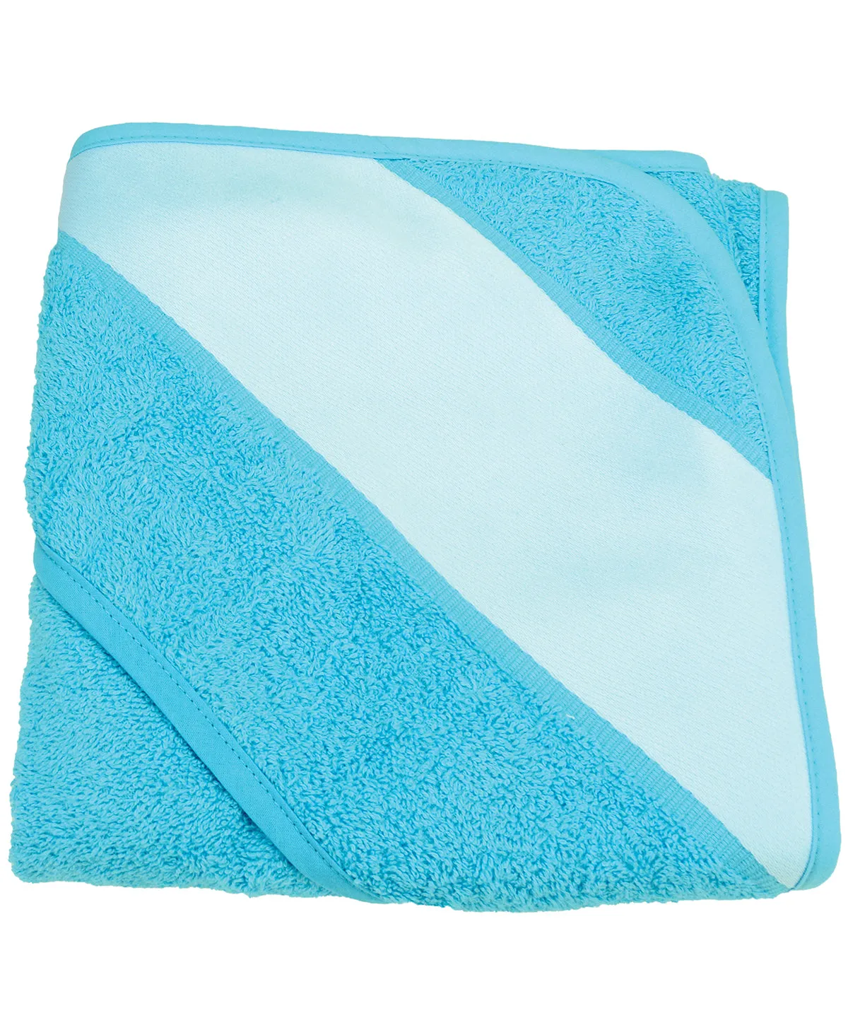 ARTG® Babiezz® sublimation hooded towel | Aqua Blue