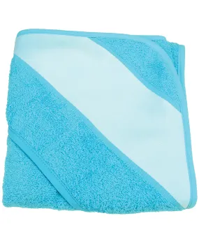 ARTG® Babiezz® sublimation hooded towel | Aqua Blue