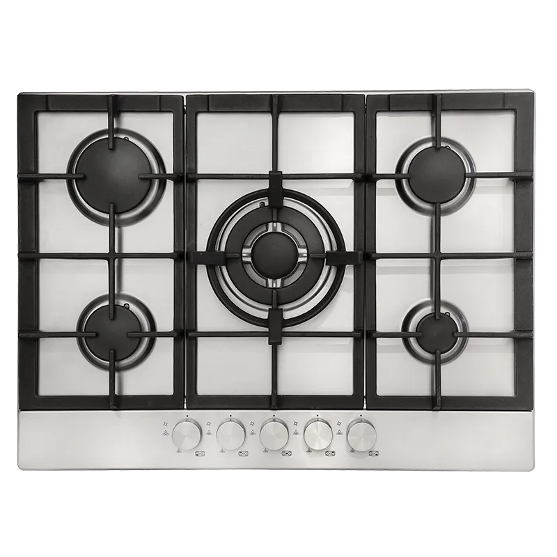 Baumatic CD7SG1 70cm Stainless Steel 5 Burner Gas Cooktop