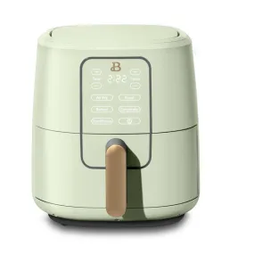 Beautiful 19033 6qt Touchscreen Digital Air Fryer with Touch-Activated Display, Sage Green