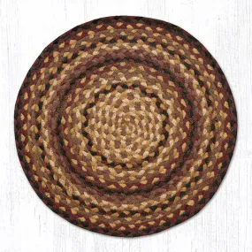 Black Cherry/Chocolate/Cream Braided Chair Pad CH-371