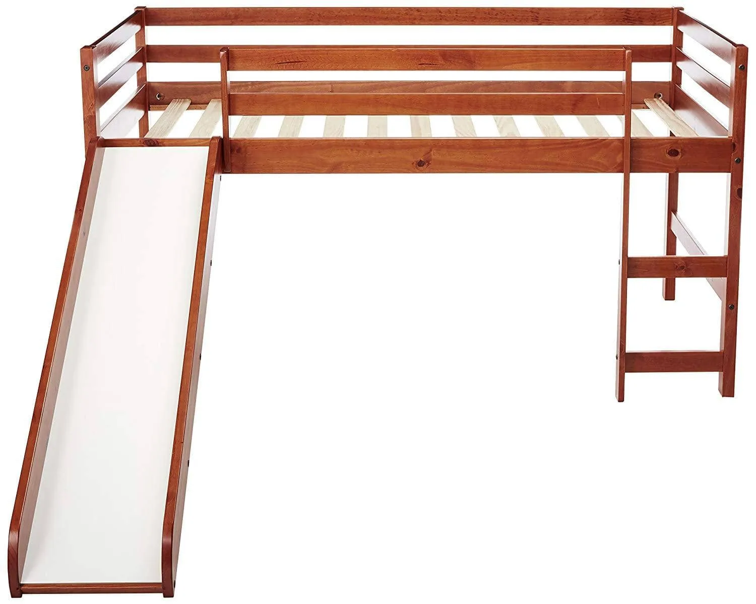 Blake Loft Bed with Slide in Espresso