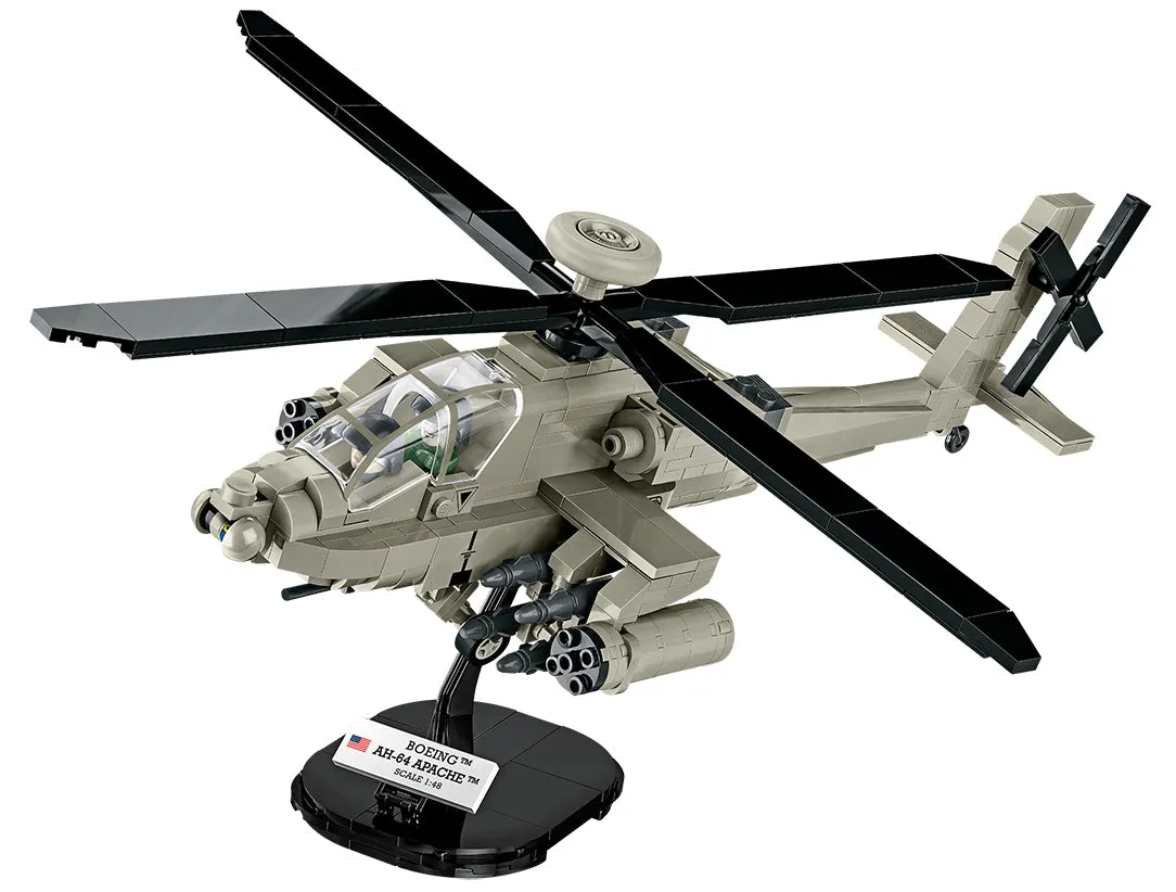 Boeing AH-64 Apache Helicopter 510 Piece Block Kit