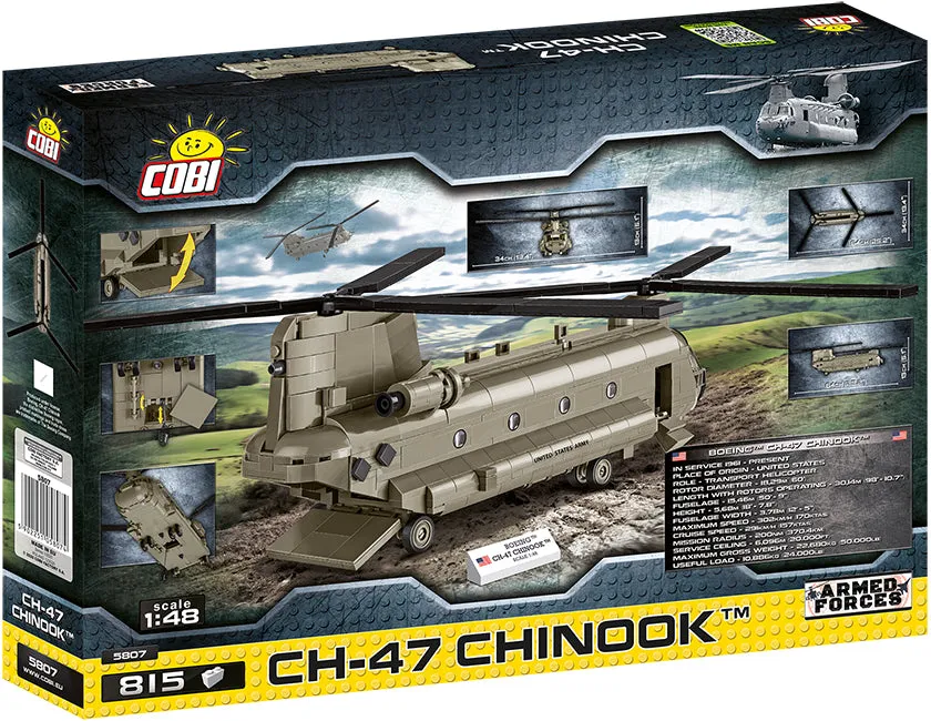 Boeing CH-47 Chinook Helicopter 815 Piece Block Kit