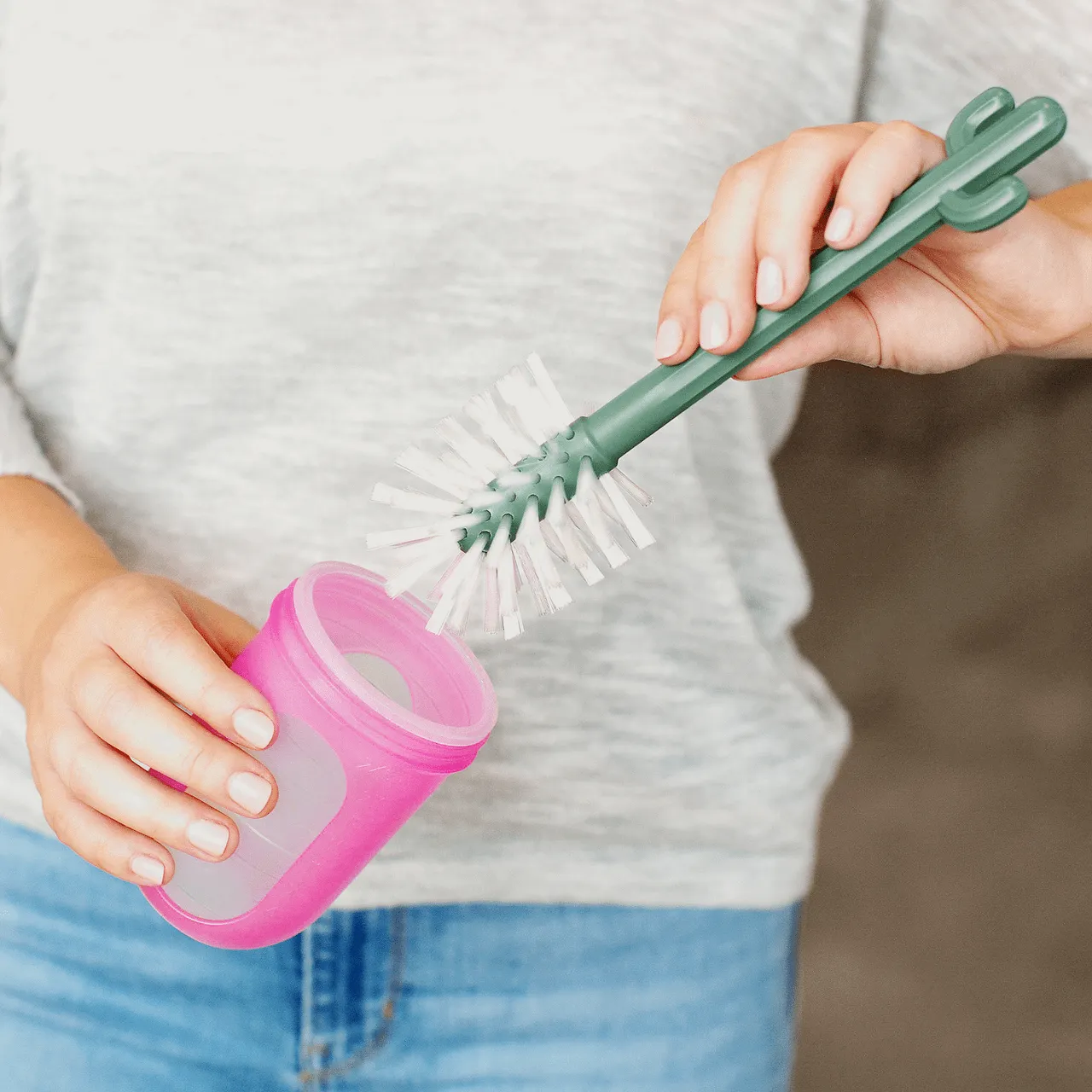 Boon Cacti Bottle Cleaning Brush Set