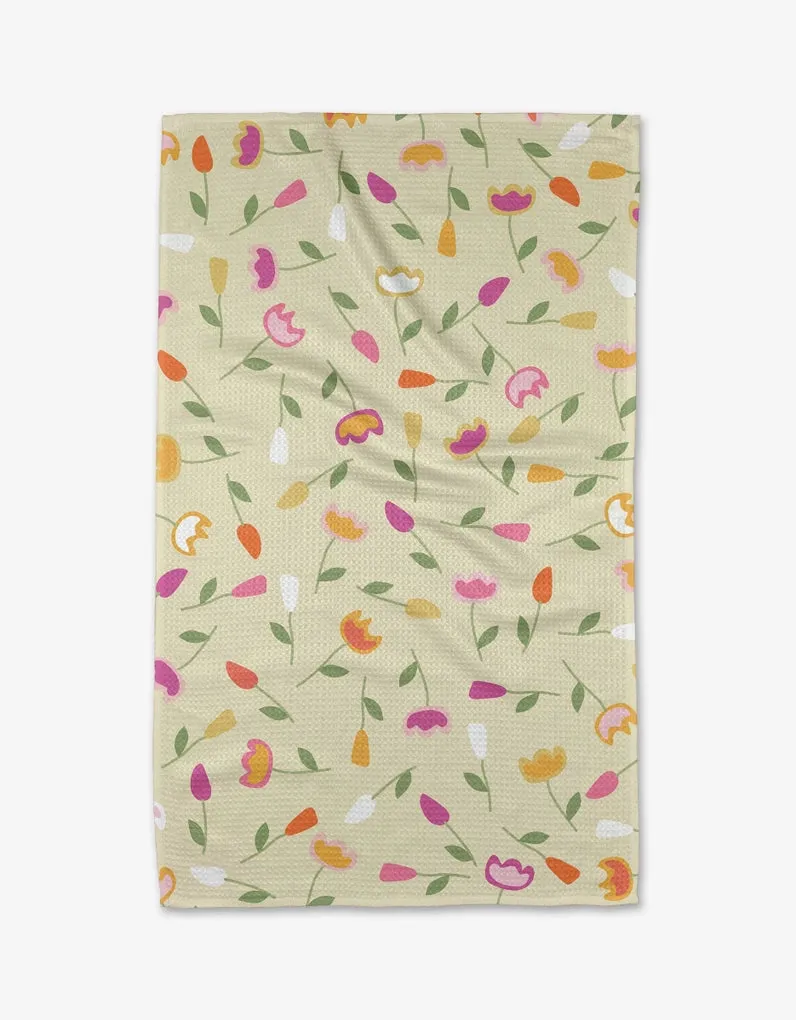 Bright Buds Tea Towel