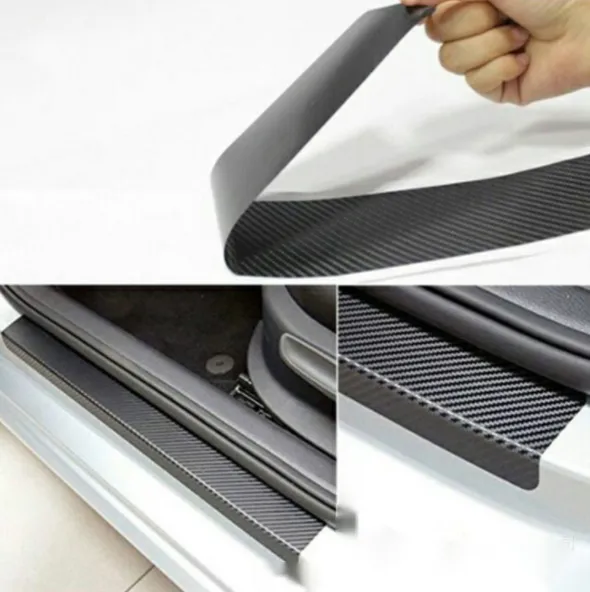 Carbon Car Door Sills Stickers