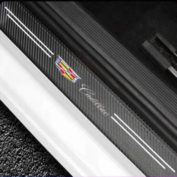 Carbon Car Door Sills Stickers