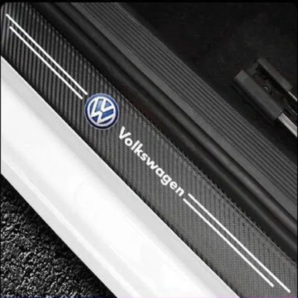 Carbon Car Door Sills Stickers