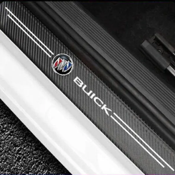 Carbon Car Door Sills Stickers