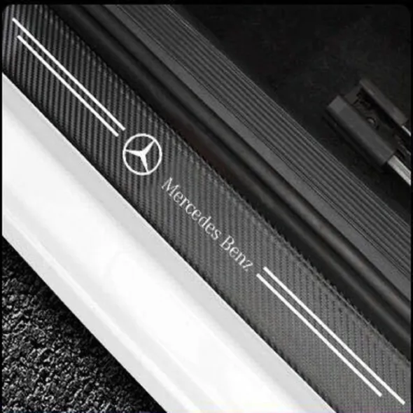 Carbon Car Door Sills Stickers