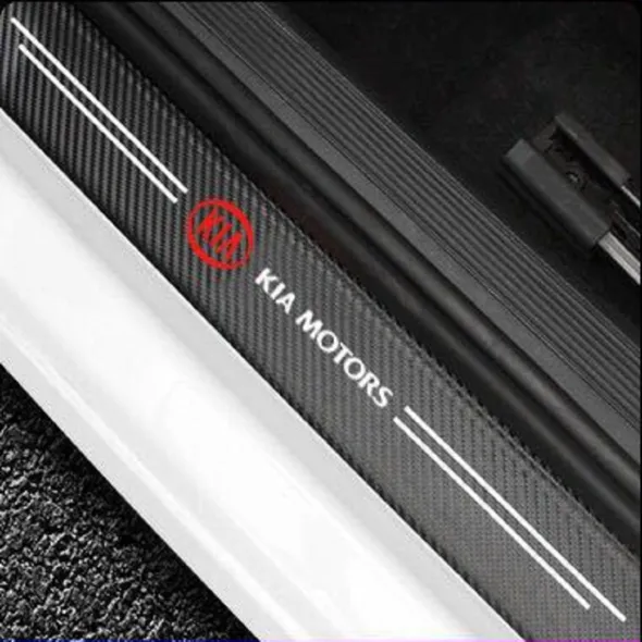 Carbon Car Door Sills Stickers