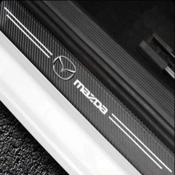 Carbon Car Door Sills Stickers