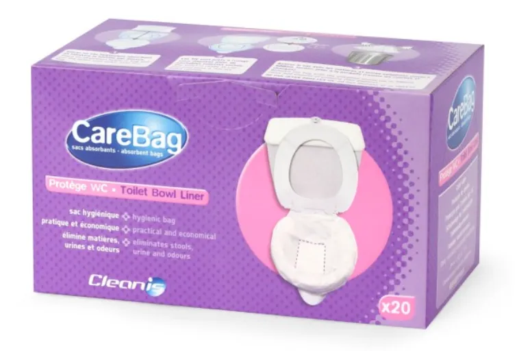 CareBag® Toilet Bowl Liner with Super Absorbent Pad