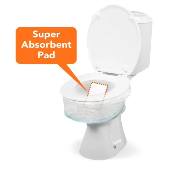 CareBag® Toilet Bowl Liner with Super Absorbent Pad