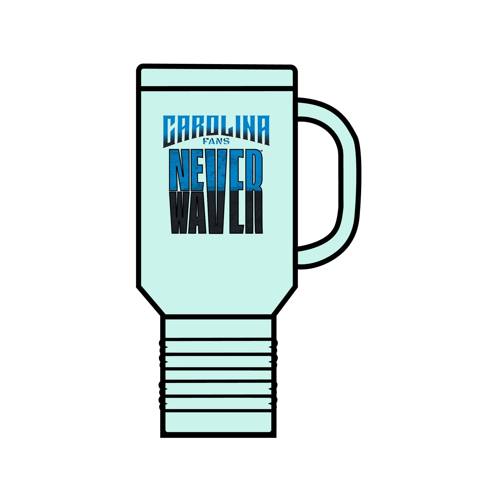 Carolina Fans Never Waver Insulated Travel Mug, 40oz