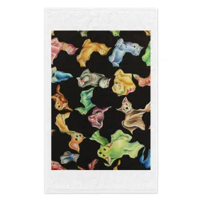 Cat Pattern Rally Towel, 11x18