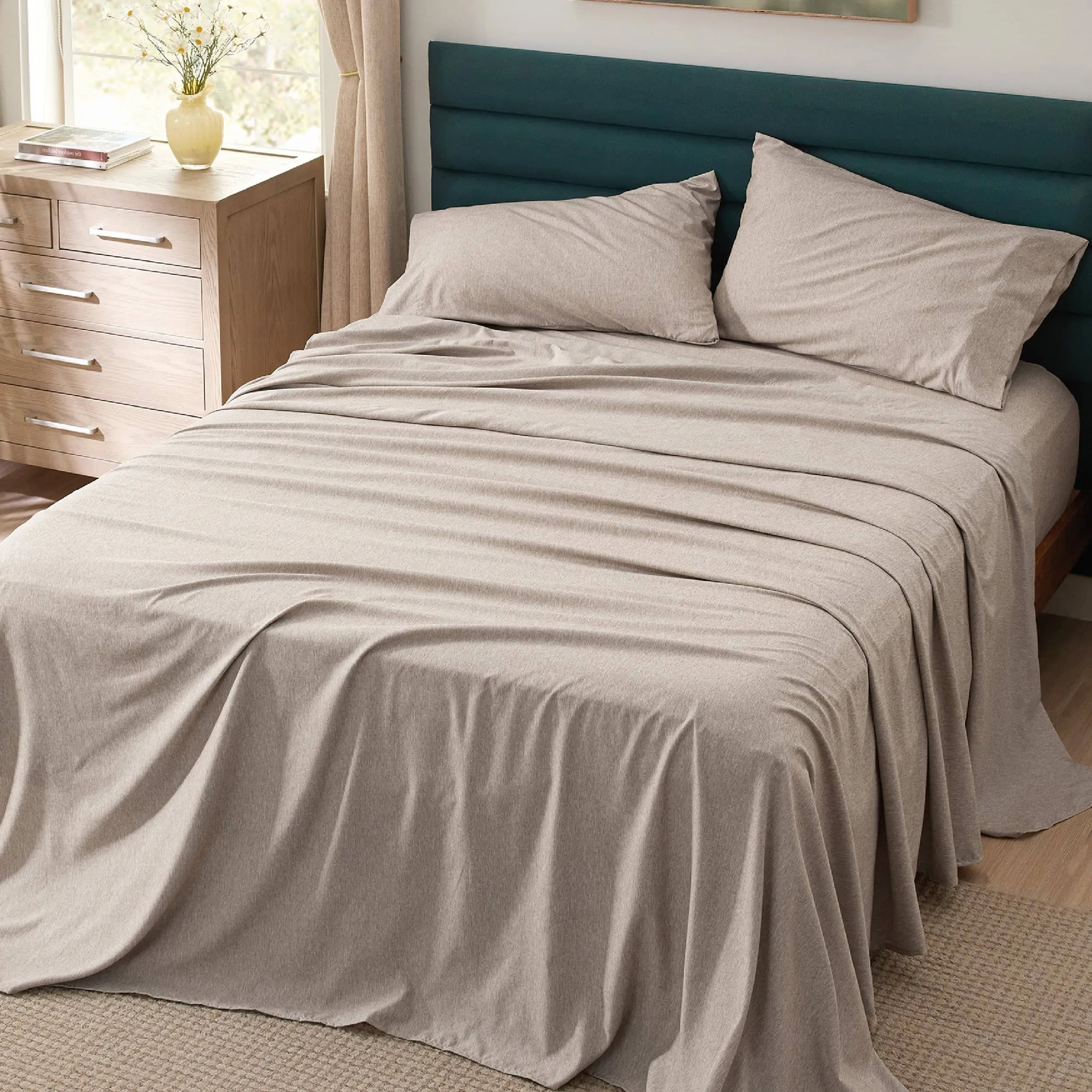 Cationic Dyed Bed Sheet Set