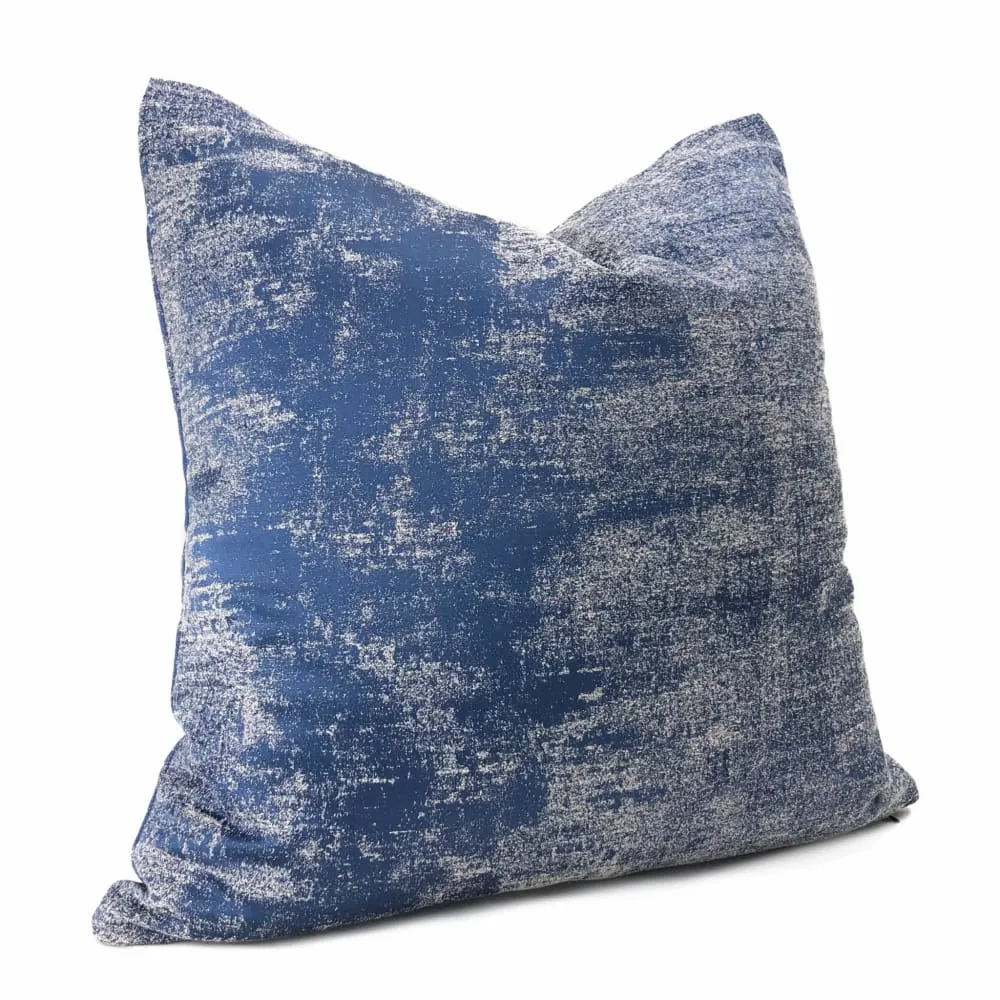 Cerruto Modern Cobalt Blue Tonal Pillow Cover