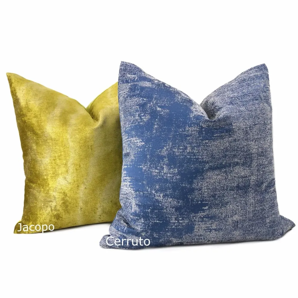 Cerruto Modern Cobalt Blue Tonal Pillow Cover