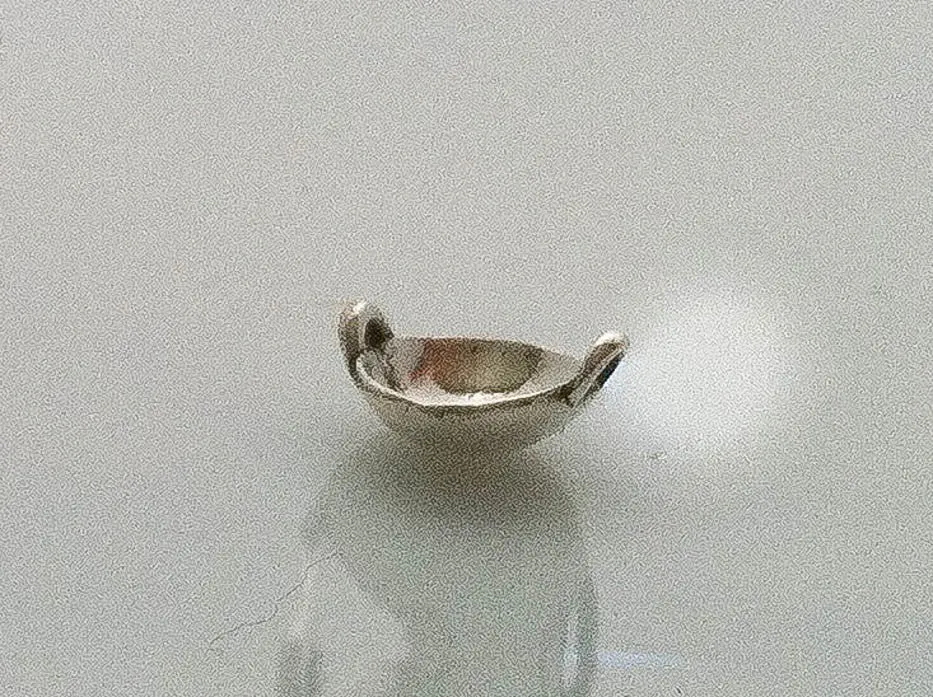 Chinese Wok Charm in Sterling Silver