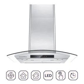 CIARRA 30 inch Wall Mount Range Hood with 3-speed Extraction CAS75502-OW