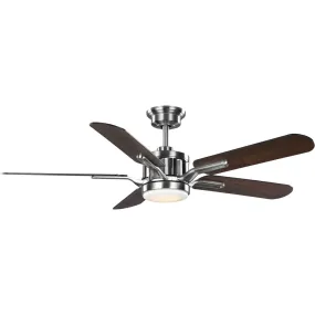 Claret 54" Ceiling Fan in Brushed Nickel